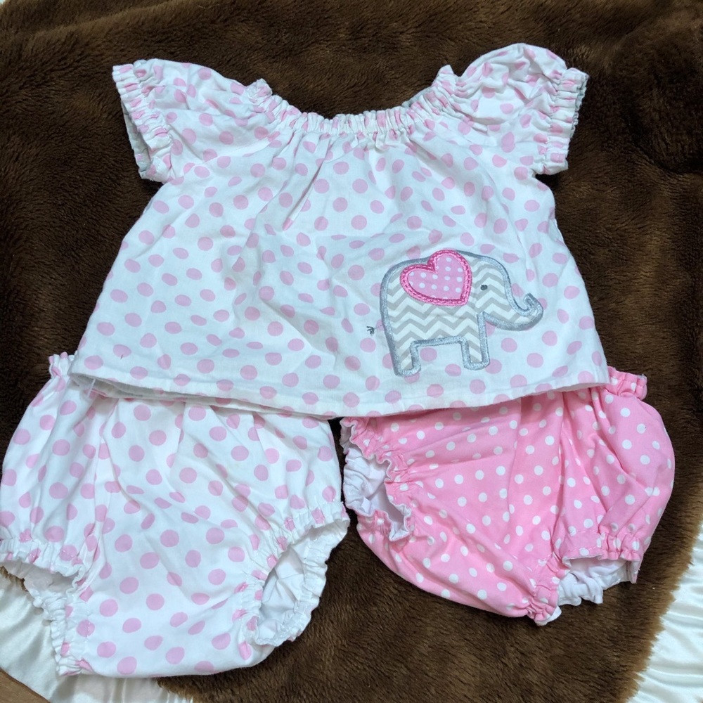 Handmade girls dress w/ bloomers